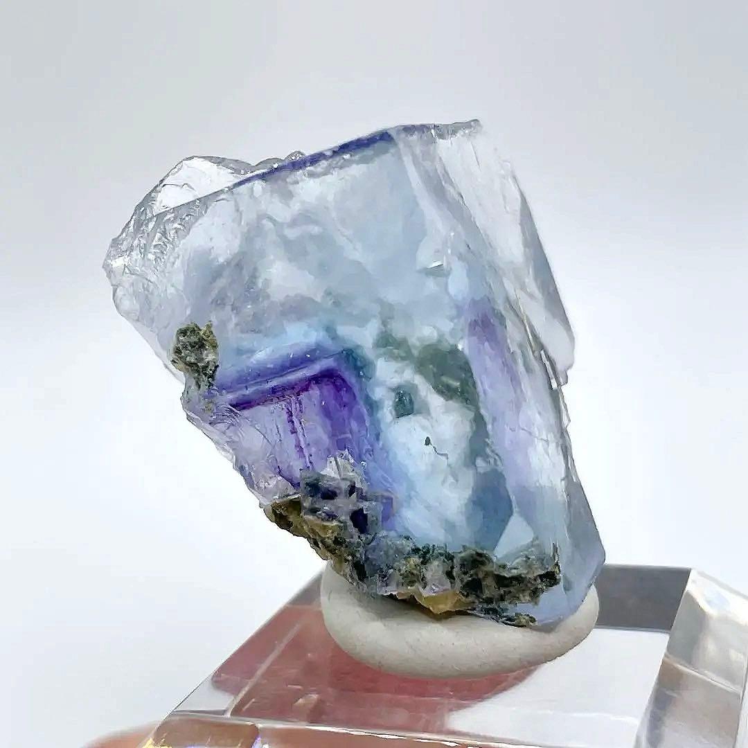 中国 ヤオガンシャン産 フローライト 鉱物標本