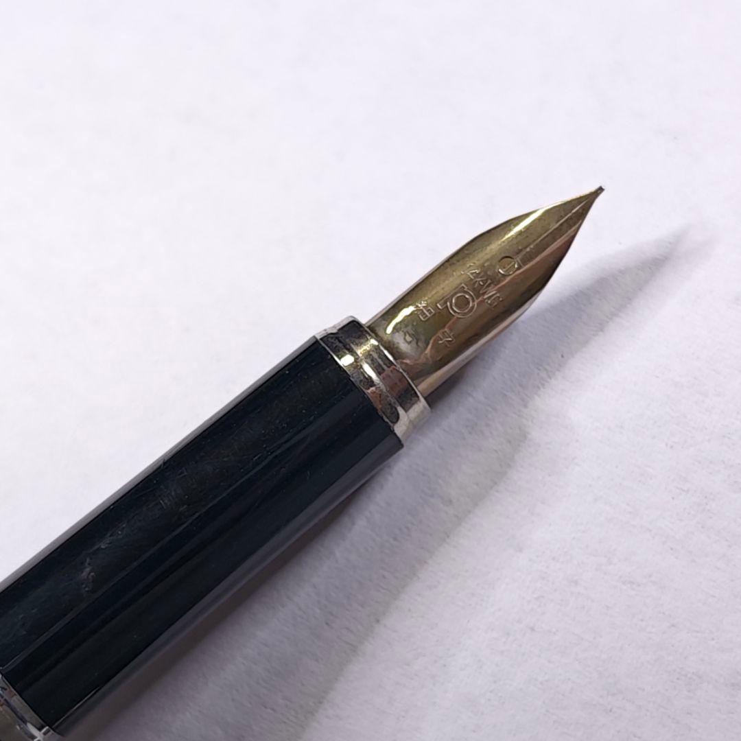 プラチナ万年筆 リビエール 格子柄 14k-wg