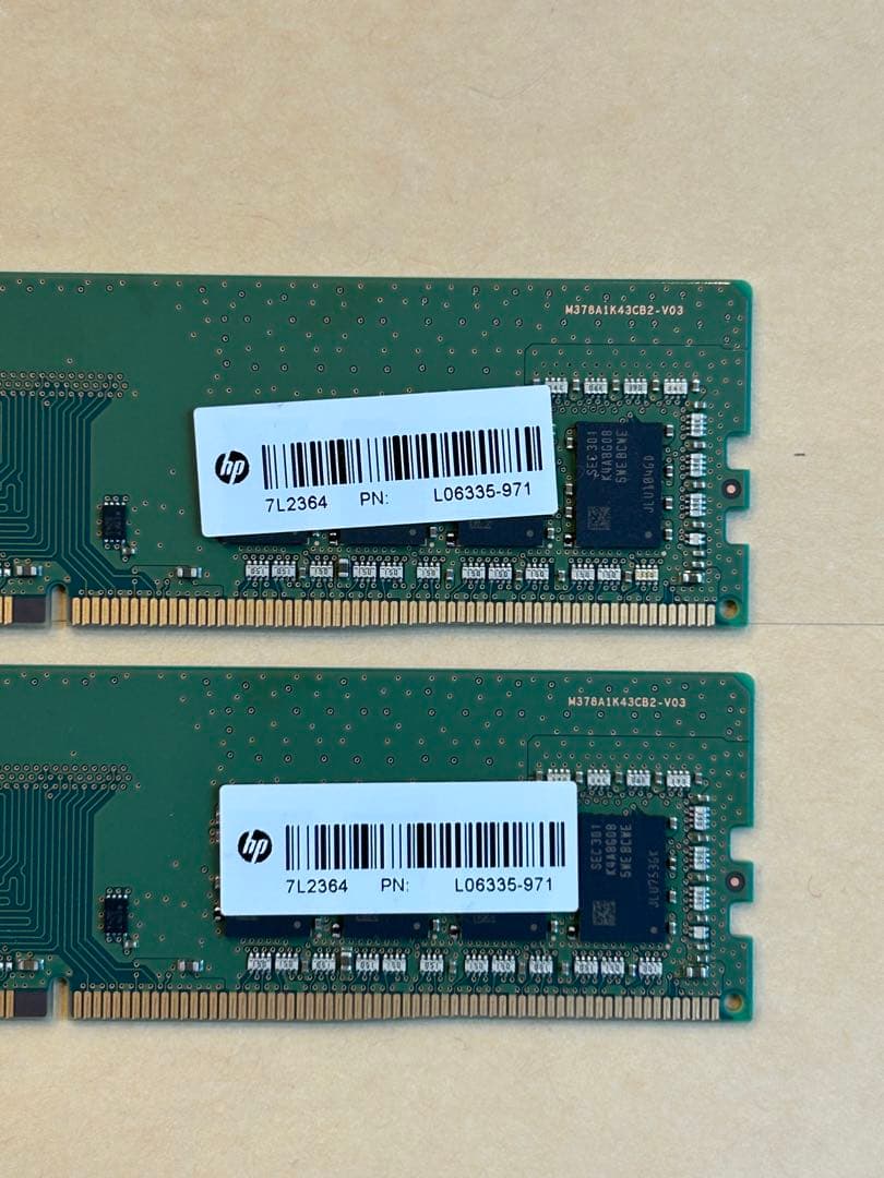 デスクトップ用メモリ　8GB×２枚 DDR4 3200AA