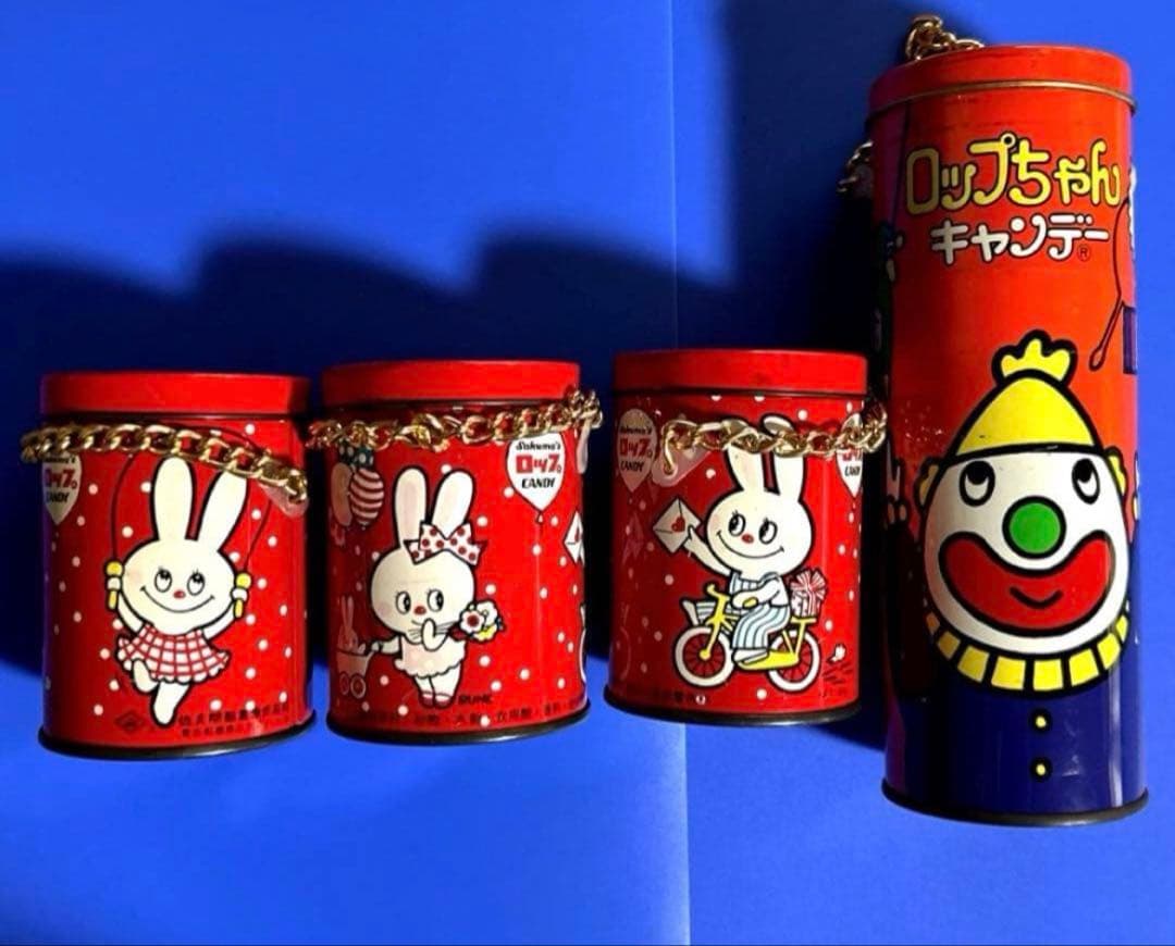 佐久間製菓　Sakuma's ロップちゃん　CANDY 空き缶　内藤ルネ　レトロ