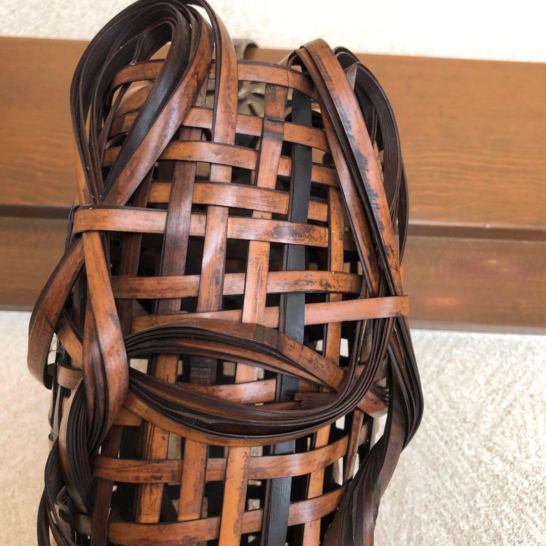 竹工芸品　茶道具　花入れ　民藝　掛け花入れ　竹細工