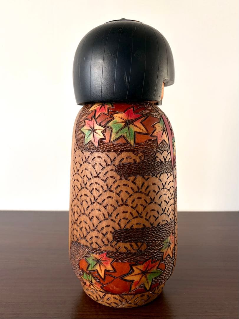 小林 伊之介 Inosuke 創作 こけし kokeshi 人形 紅葉 伊之助