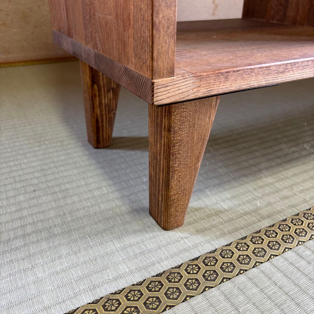 ハンドメイド　脚付き本棚・オープンシェルフ　オーダー受け付けます
