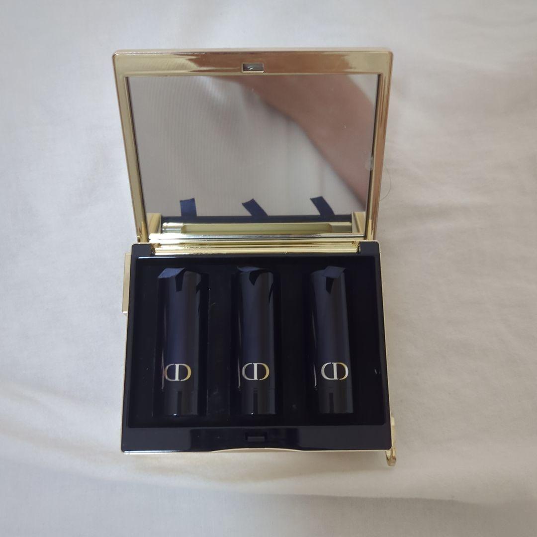 Dior ゴールド ミラー付き口紅セット