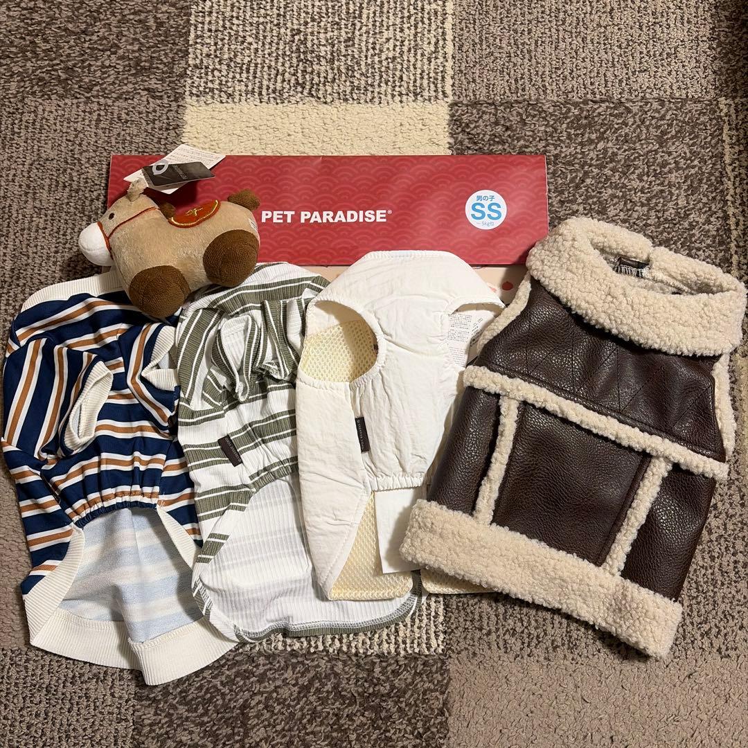 ペットパラダイス 福袋2026 男の子SSサイズ4着＋犬用おもちゃ