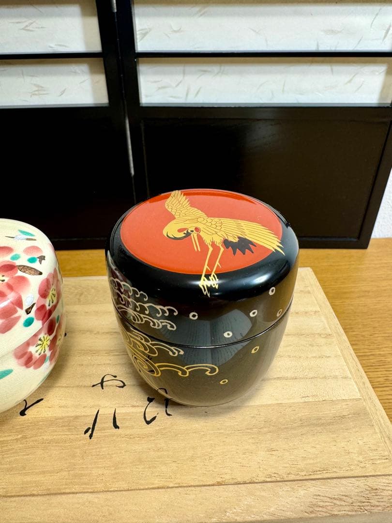 フランクリン画廊　五節供　オリジナル棗揃　未使用品　共箱　共布　紹介栞