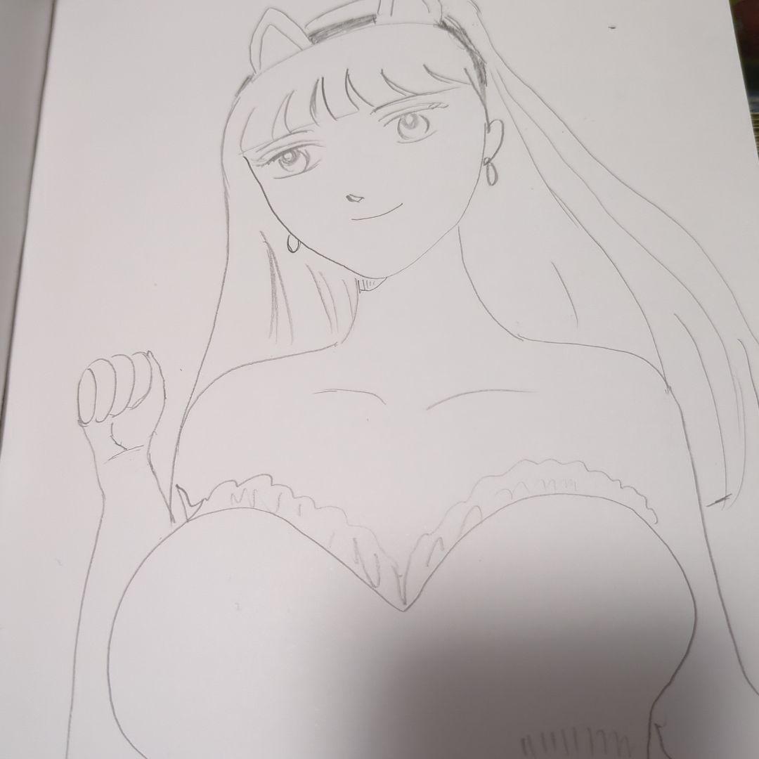 猫耳アニメキャラクターイラスト