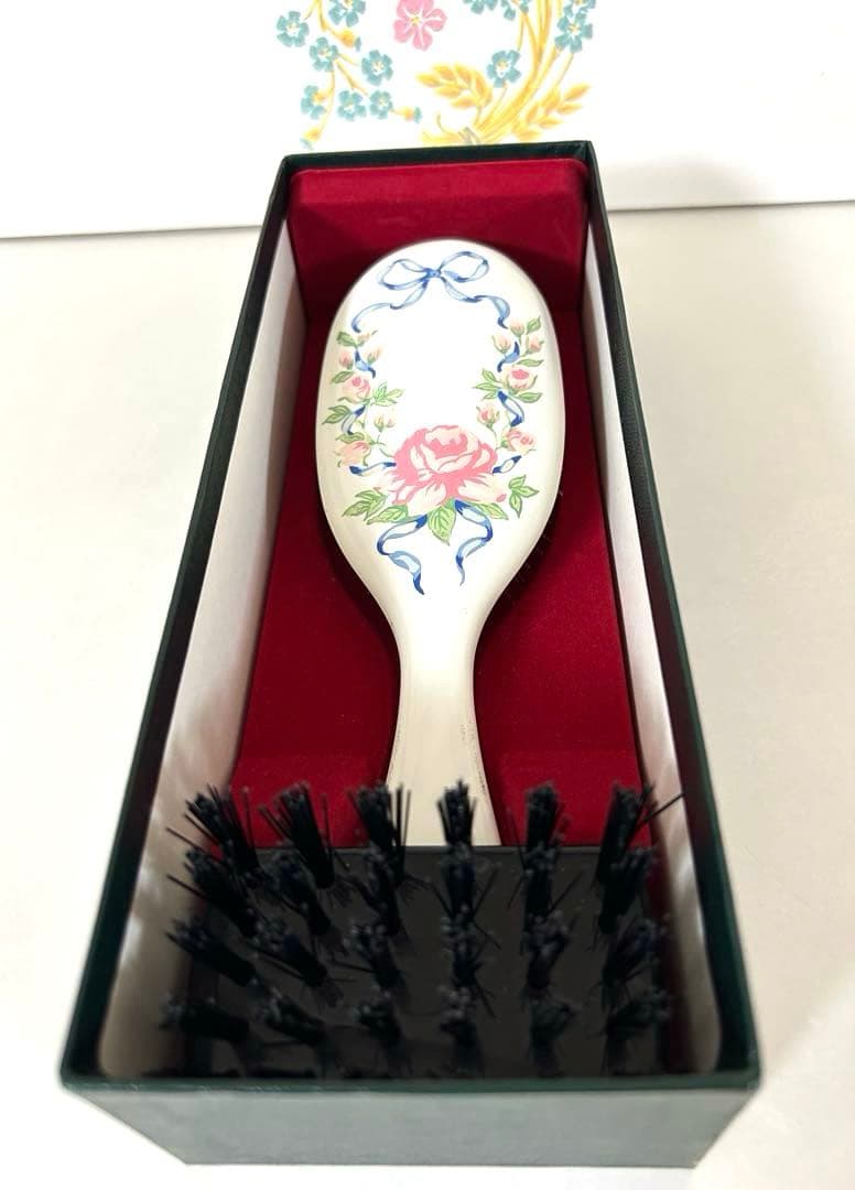 【未使用箱入り】花柄ペイント メイソンピアソン ヘアブラシ イギリス製