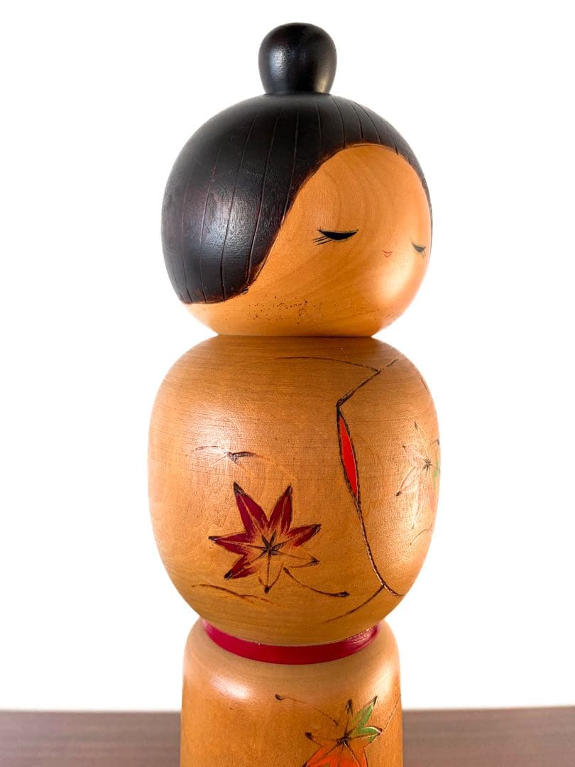 岸 貞男 Sadao 創作 こけし creative kokeshi doll