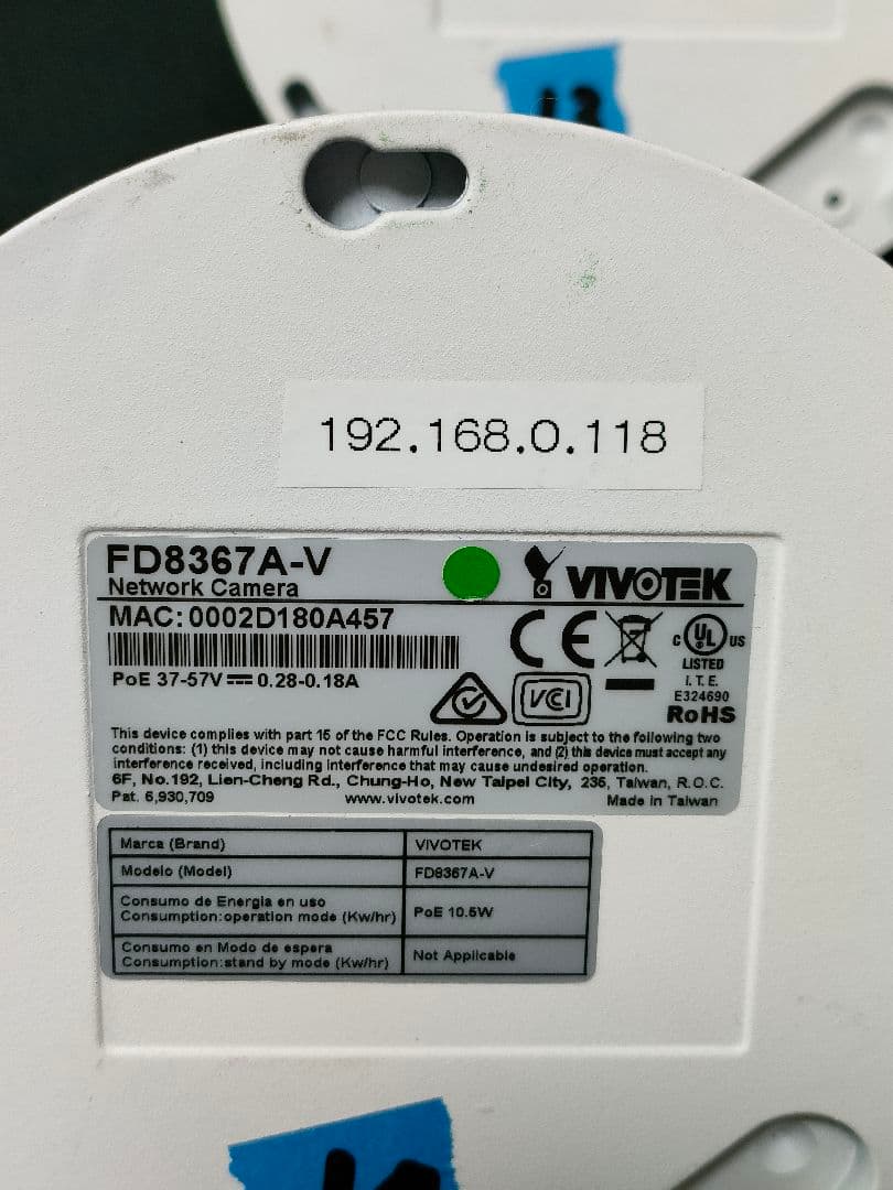 VIVOTEK FD8367A-V 防犯カメラ 4個セット