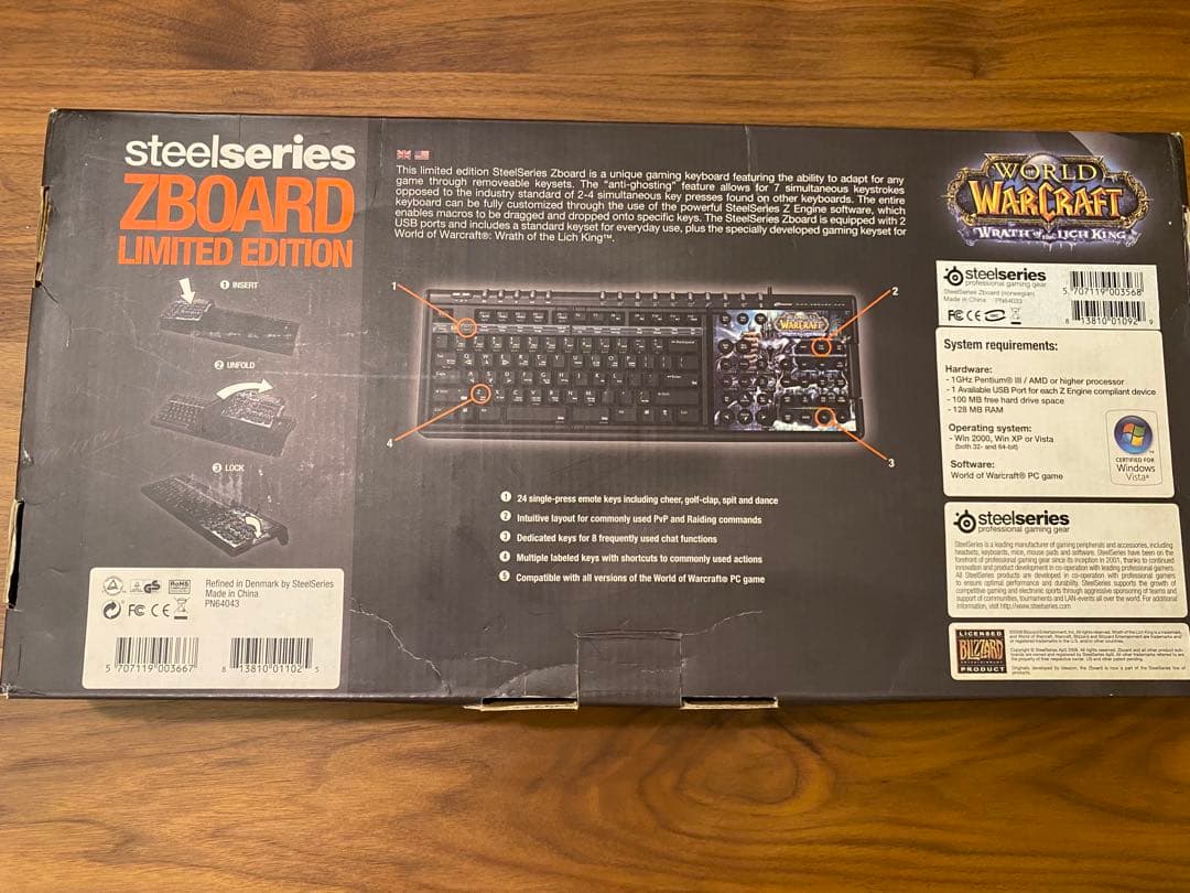 SteelSeries Gaming keyboard Zboard 英語配列