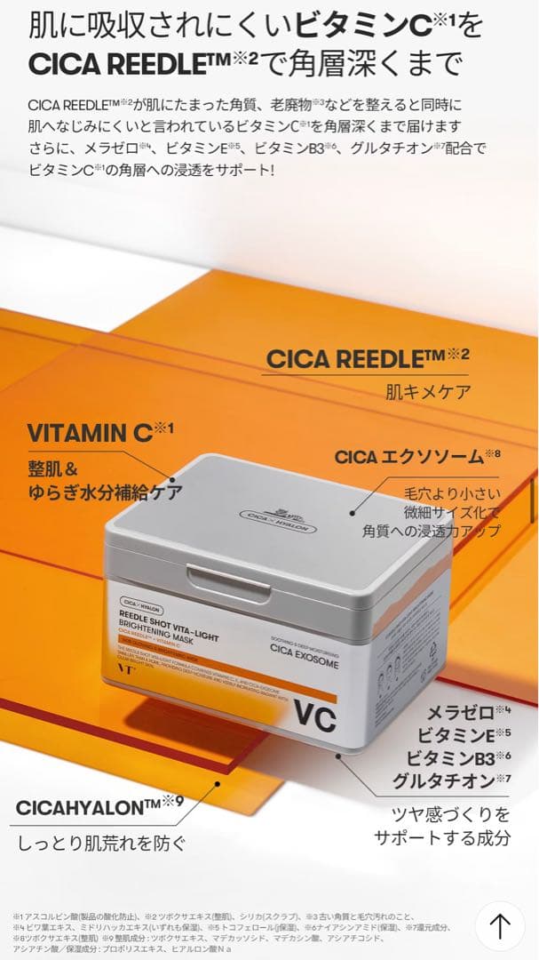 VT CICA/VC+ヒアルロン+コラーゲン+レチAマスク