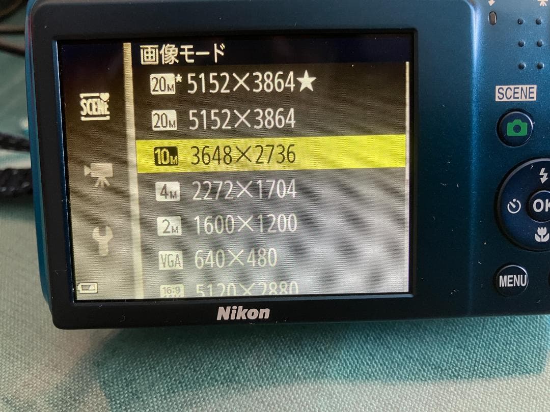 動作確認済み　COOLPIX S3600 光学8倍ズーム　2005万画素