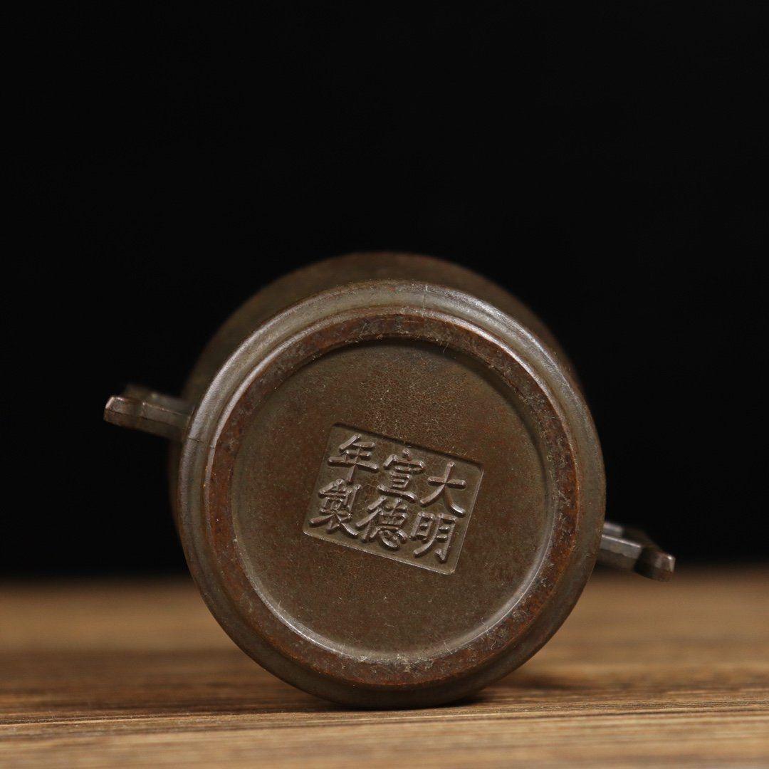 耳炉 香炉 銅器 香道具 装飾品 工芸品 美術品 置物