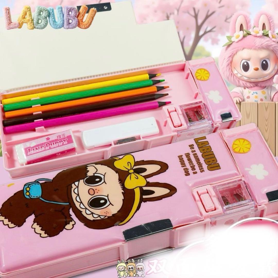 ナッツ LABUBU 多機能筆箱各色1つずつ
