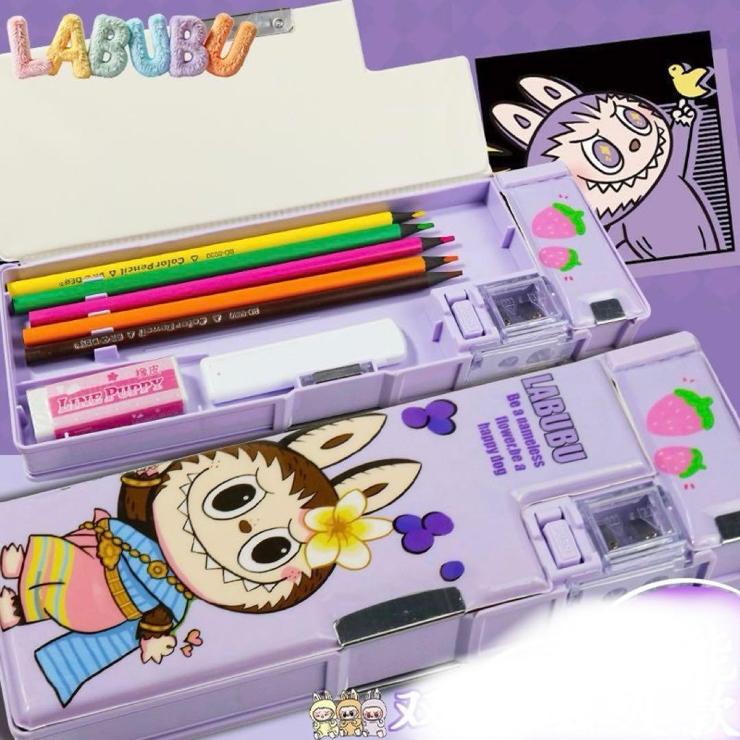 ナッツ LABUBU 多機能筆箱各色1つずつ
