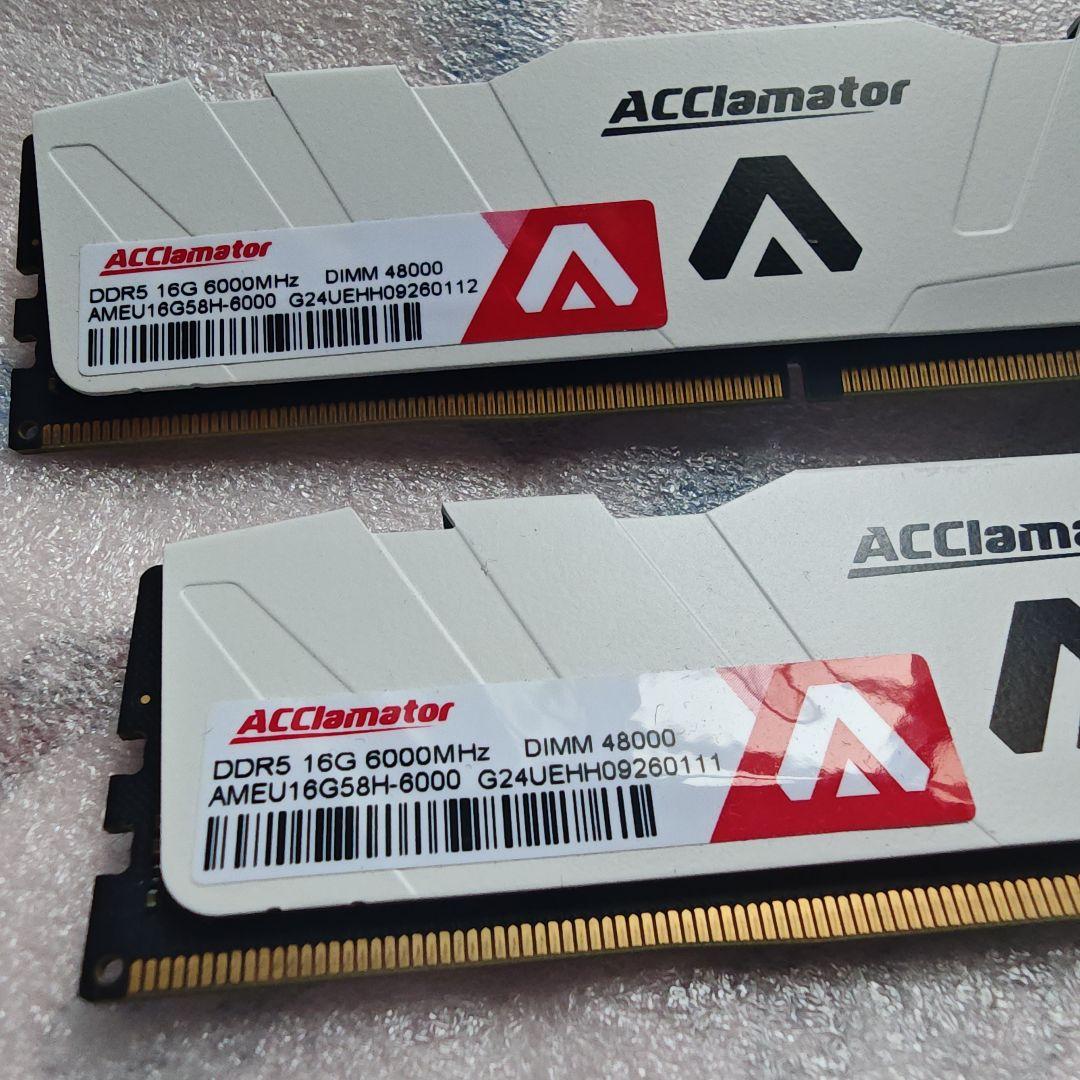 DDR5 16GB ×2 32GB 6000MHz メモリ2枚