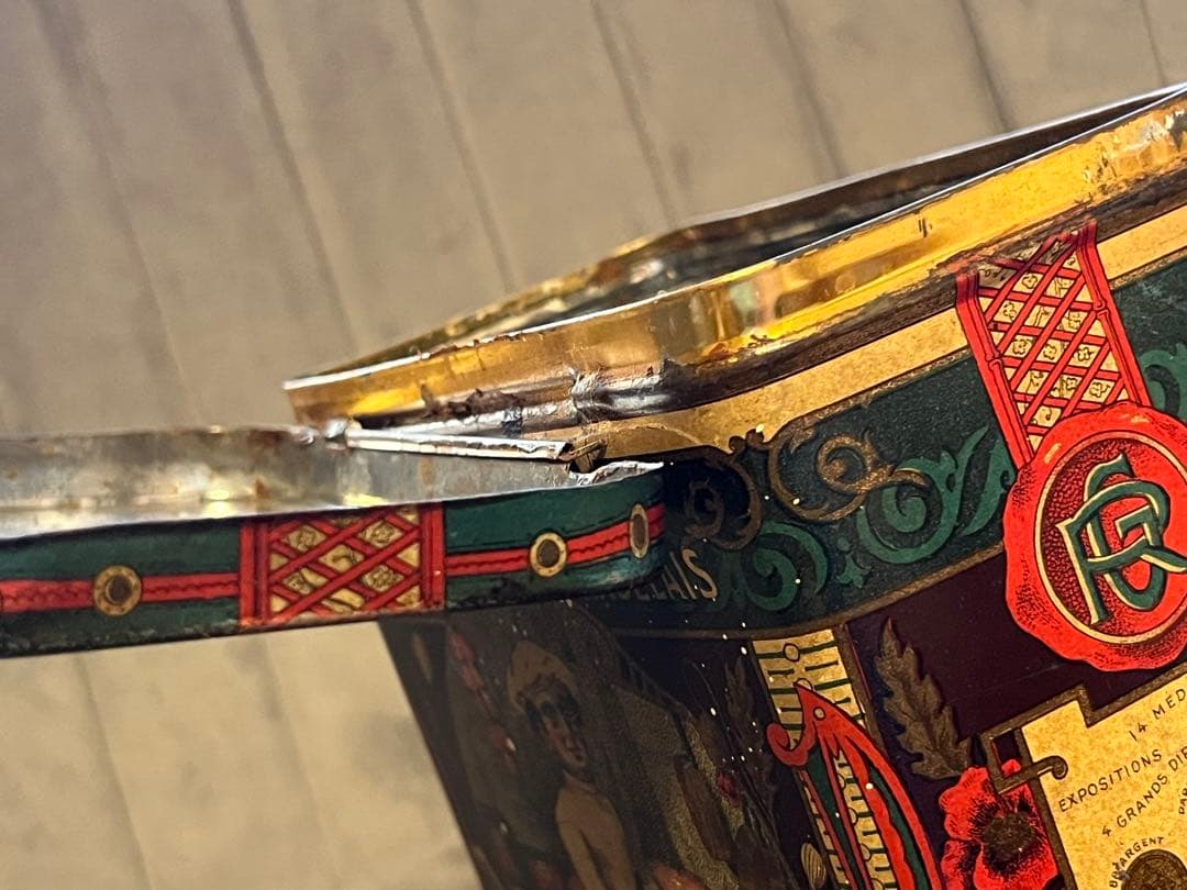 Rabelais スパイス缶 1800年製　アンティーク　Tin缶
