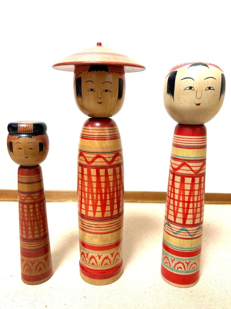 土湯系　佐久間芳雄工人　３体セット