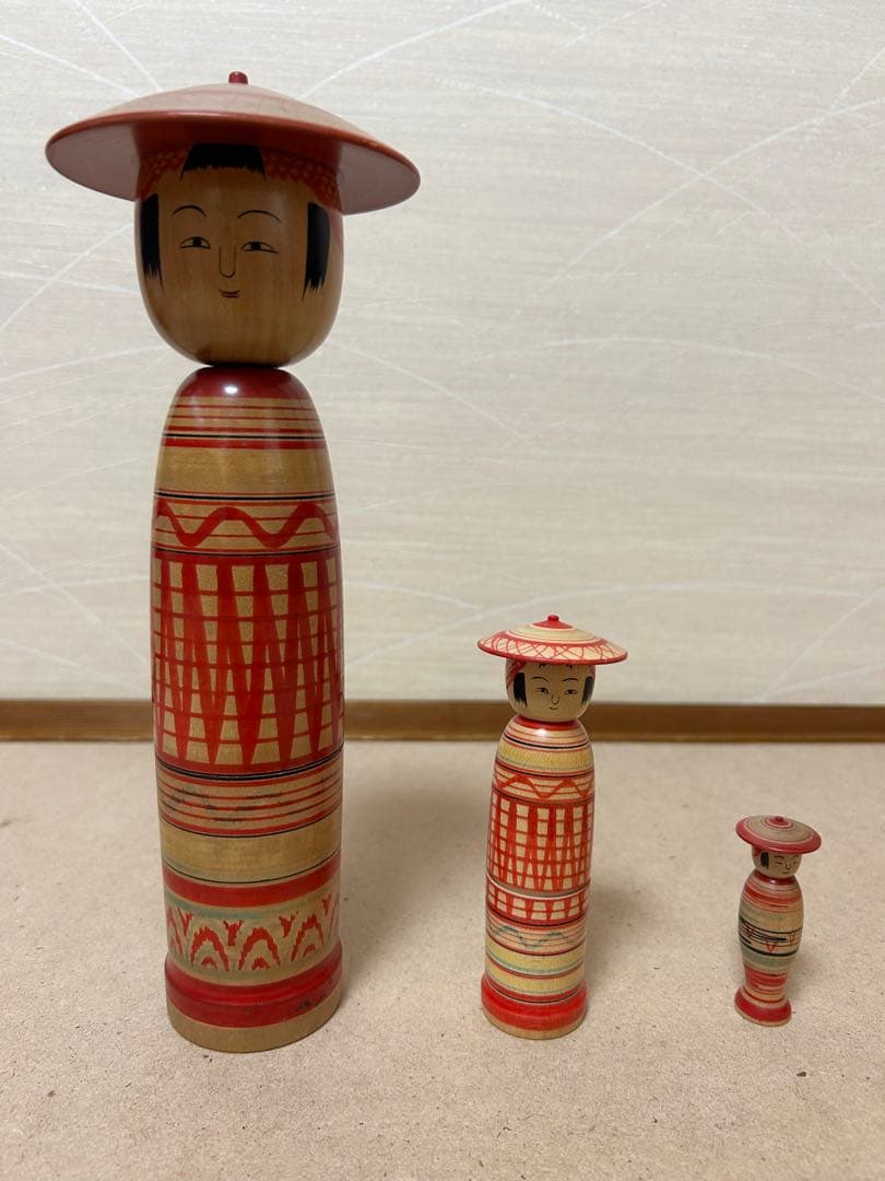 土湯系　佐久間芳雄工人　３体セット
