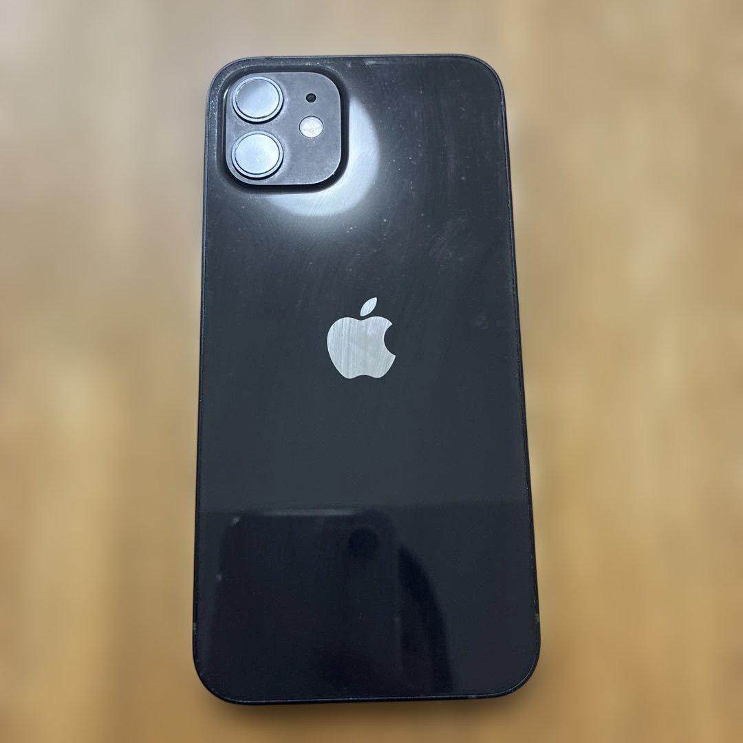 Apple iPhone 12 ブラック本体　充電ケーブル付き