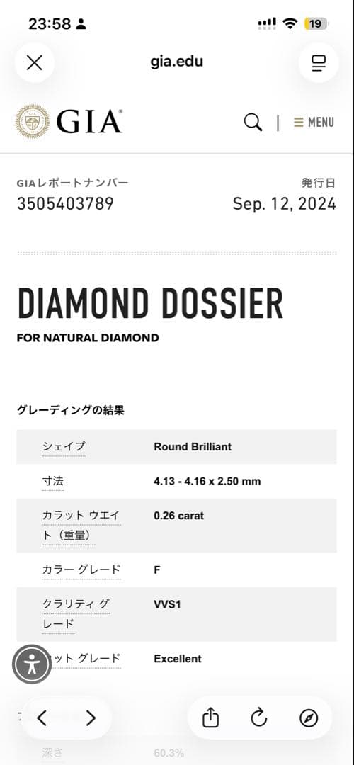 俄　NIWAKA 婚約指輪　露華　2025年7月購入