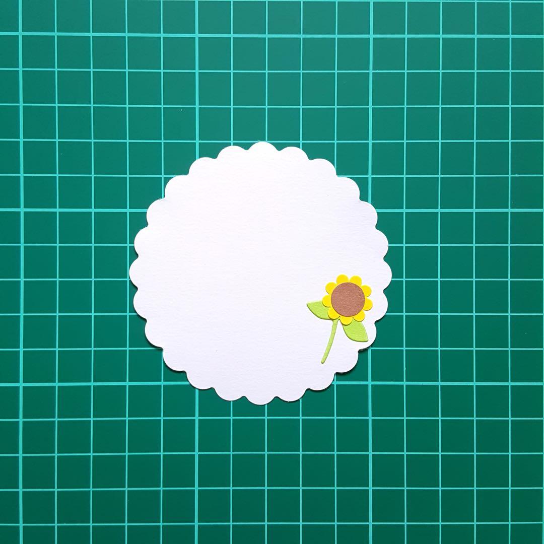 (クラフト221) カード 手紙 アルバム ひまわり 向日葵 花 夏 壁面