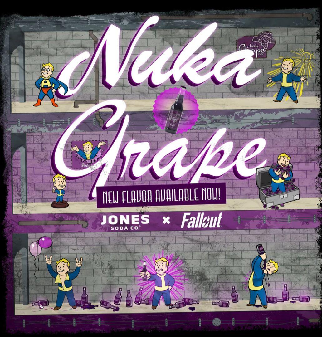 ヌカグレープ　1本　Nuka Grape Soda JONES SODA