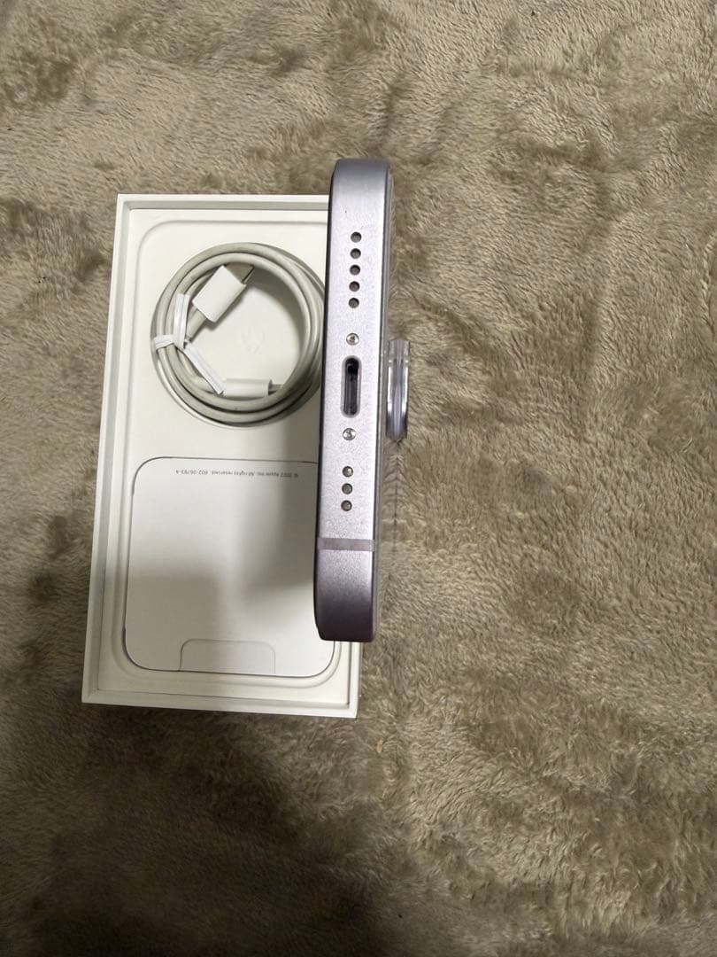 ［美品］Apple iPhone14 128GB パープル SIMフリー