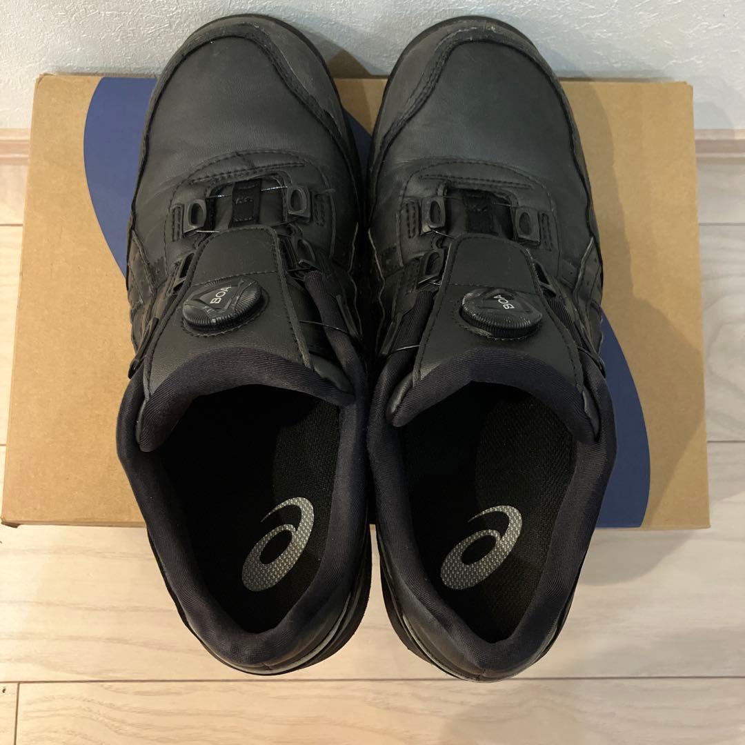 アシックス　安全靴　CP306BOA　 ブラック×ブラック　美品