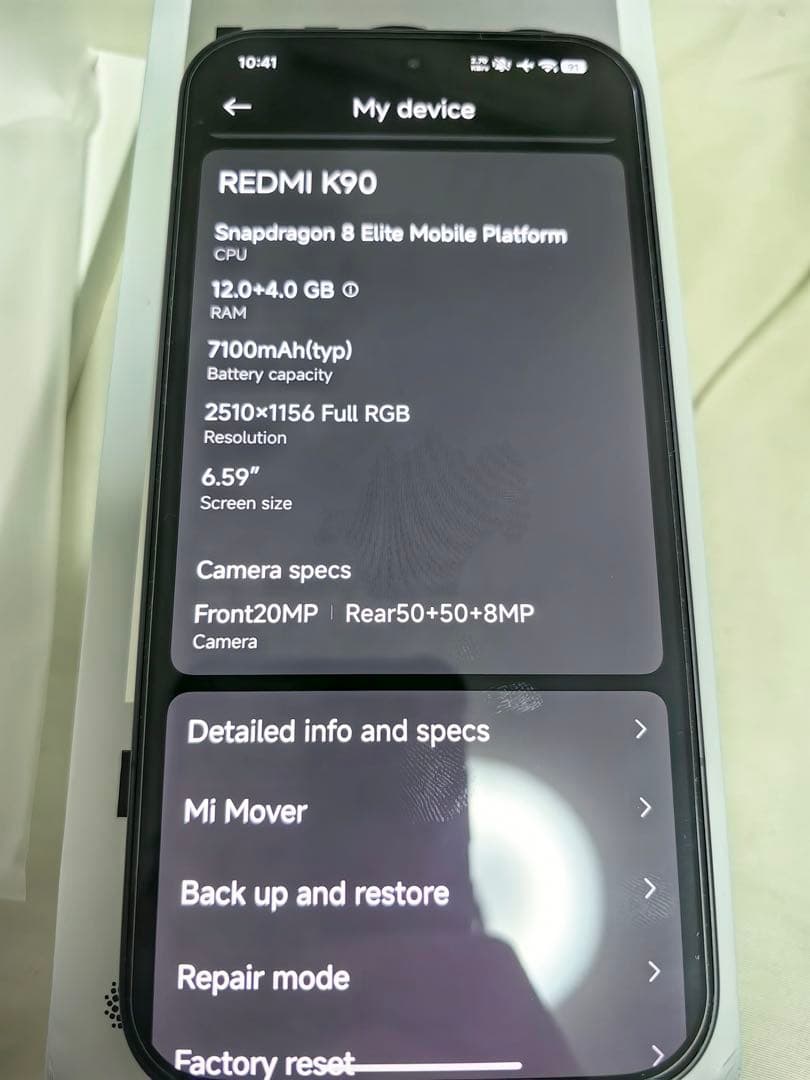 スマートフォン本体 Redmi K90 12+256gb