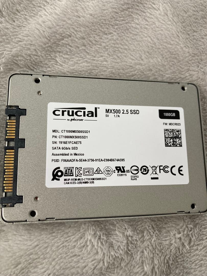 crucial MX500 2.5インチ SSD 1000GB