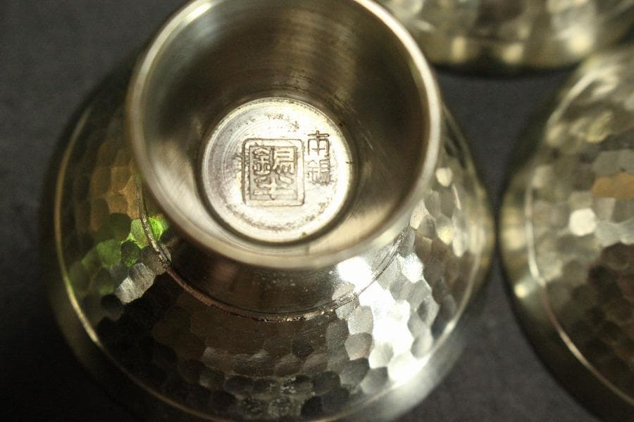 錫半 酒器揃 ちろり 盃 共箱(メ1824)