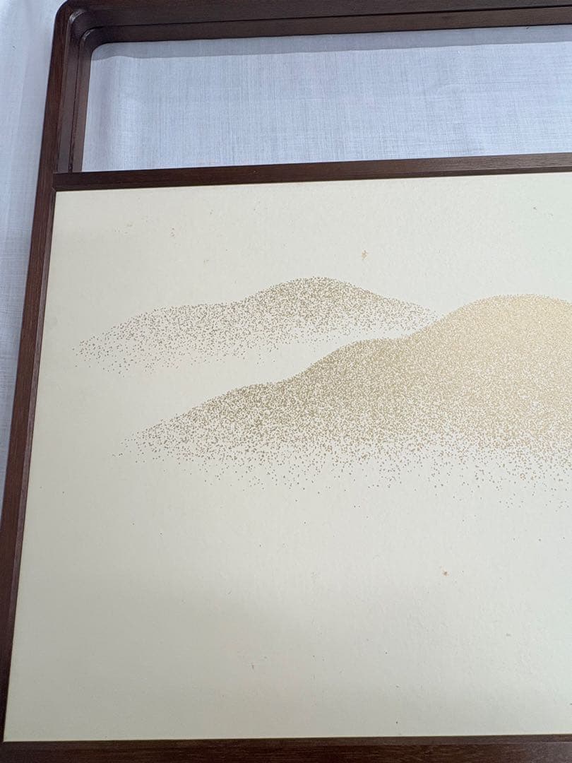 茶道具 風炉先 屏風 太玄書付 小林太玄 唐松 金砂子遠山 衝立 326