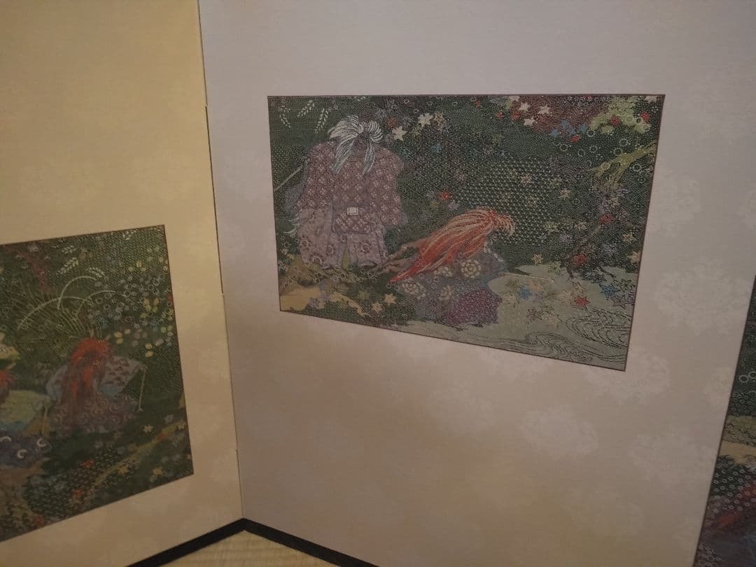 和風金色獅子のパーテーション