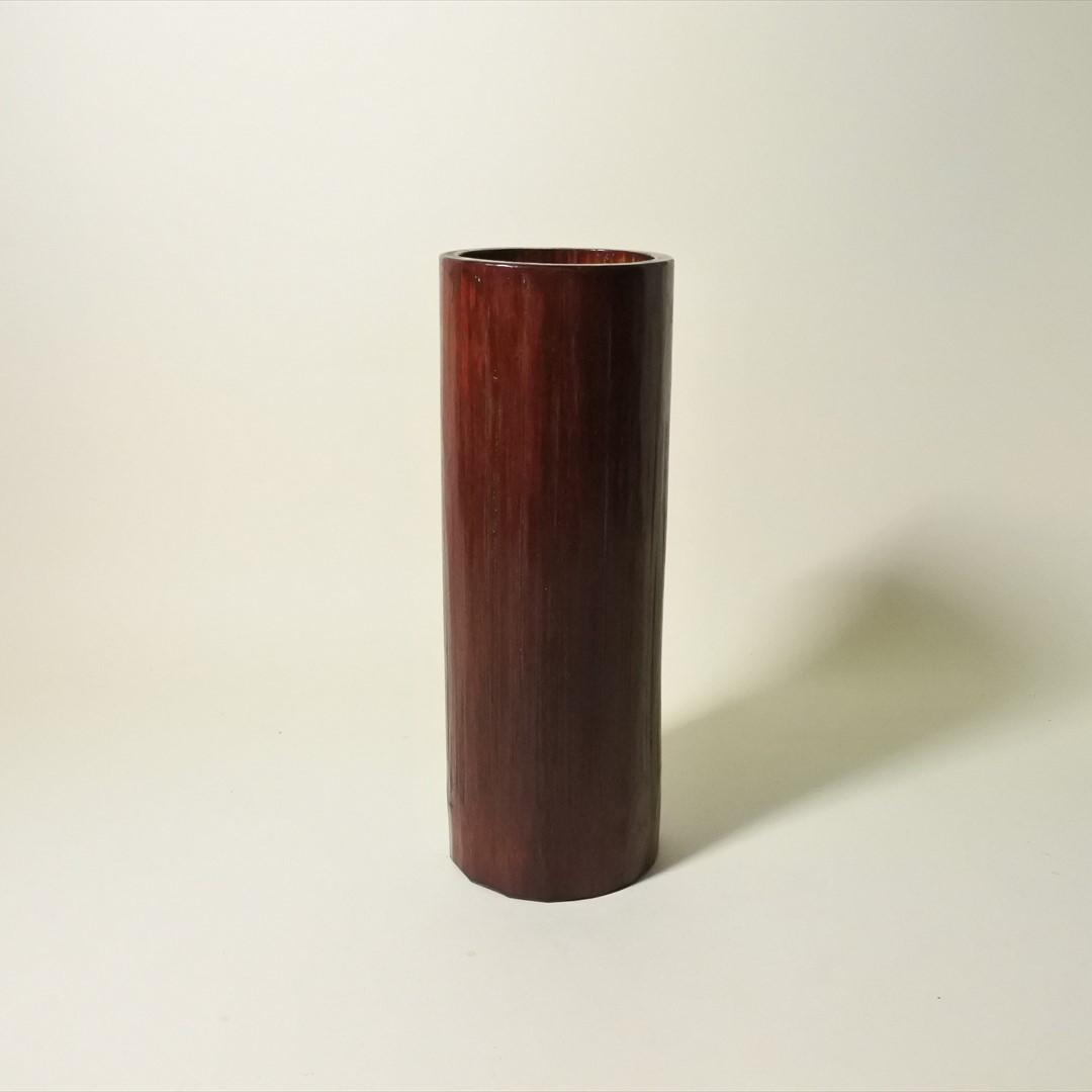 明治時代　竹製　桂川　籠　花生　花入　掛花生　骨董品　アンティーク