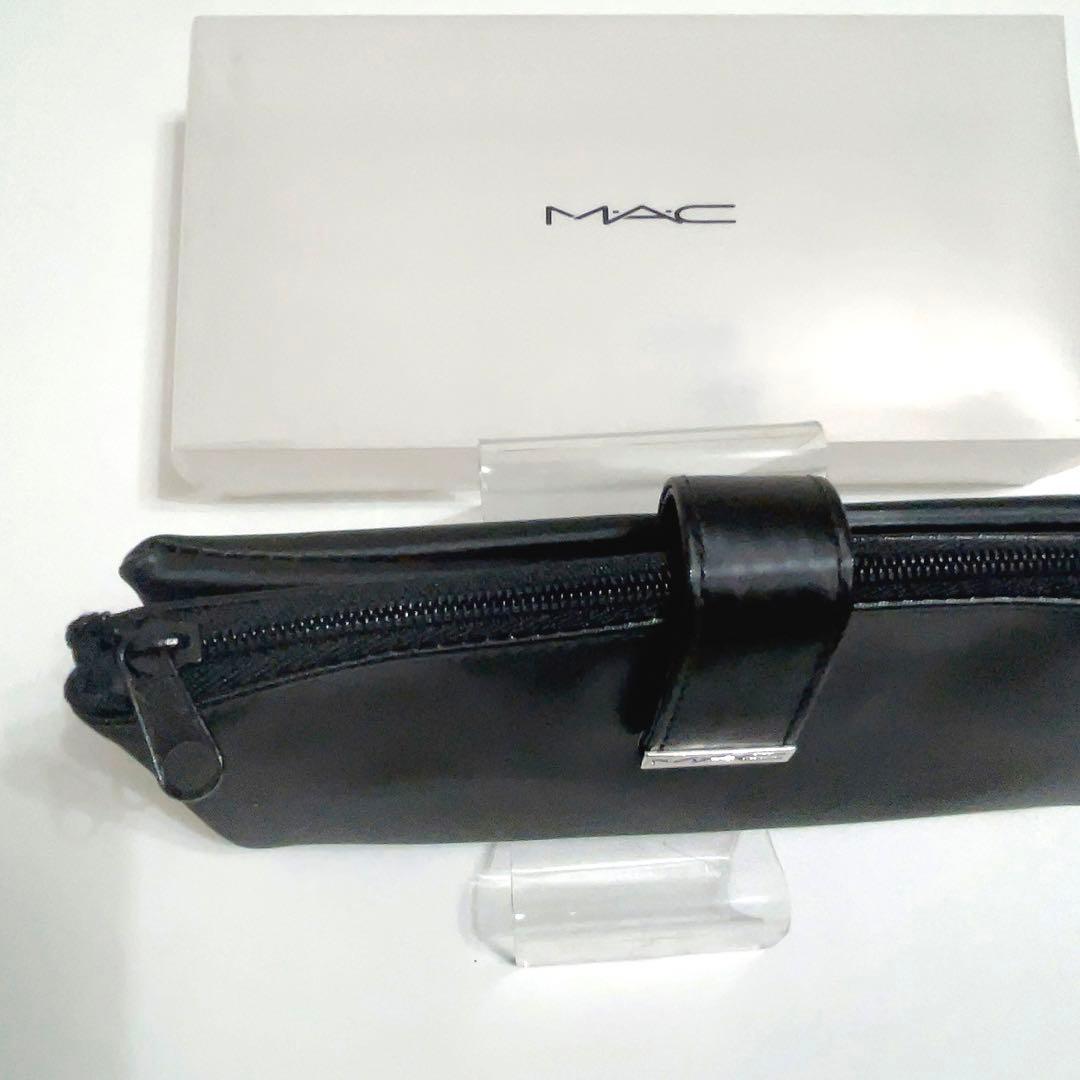 [新品未使用✨] 希少 MAC マック定番ブラシセット4本＆ポーチ ブラック