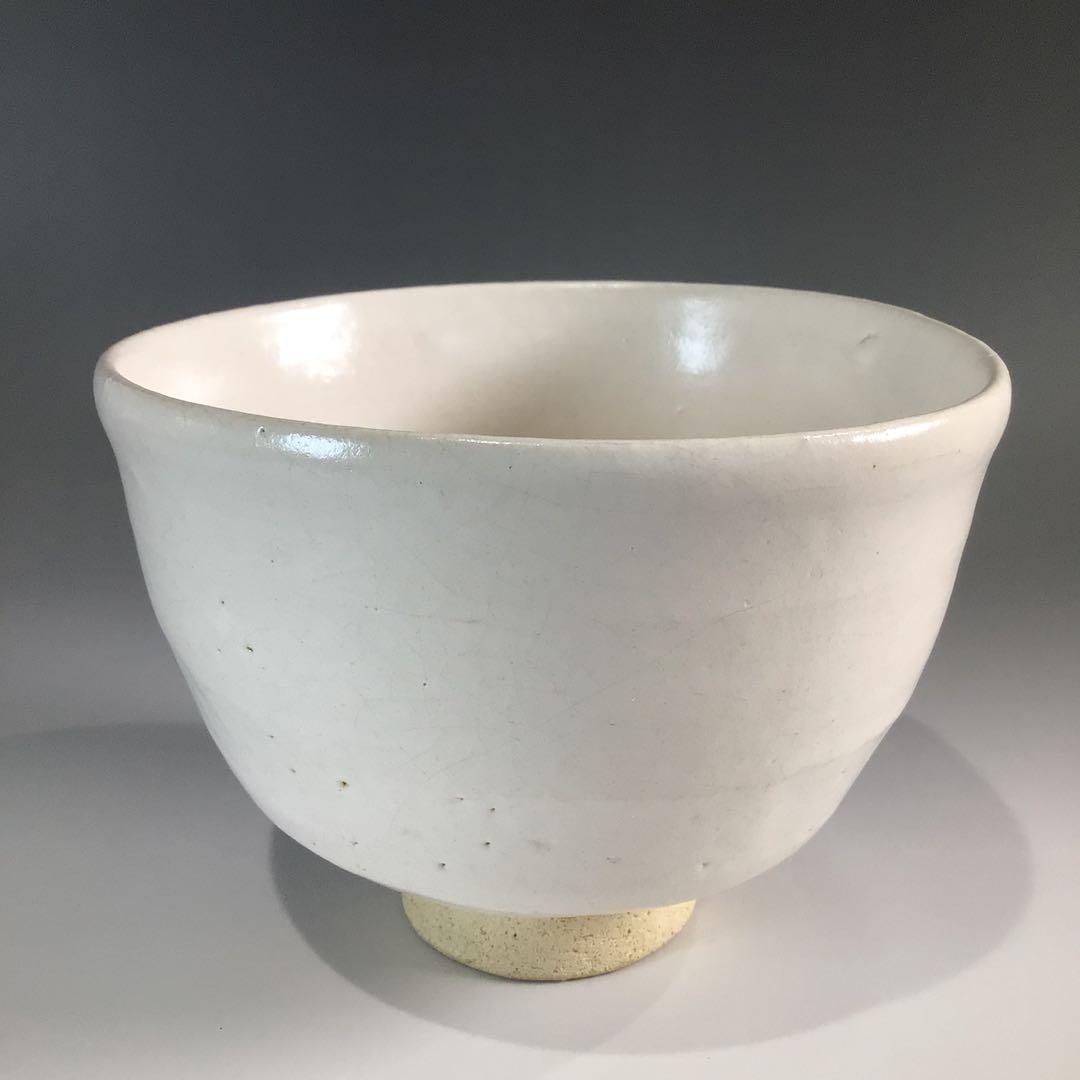 Ｐ５８２　茶碗　『赤膚焼』『赤膚山　古瀬尭三造』　抹茶碗　共箱　茶道具