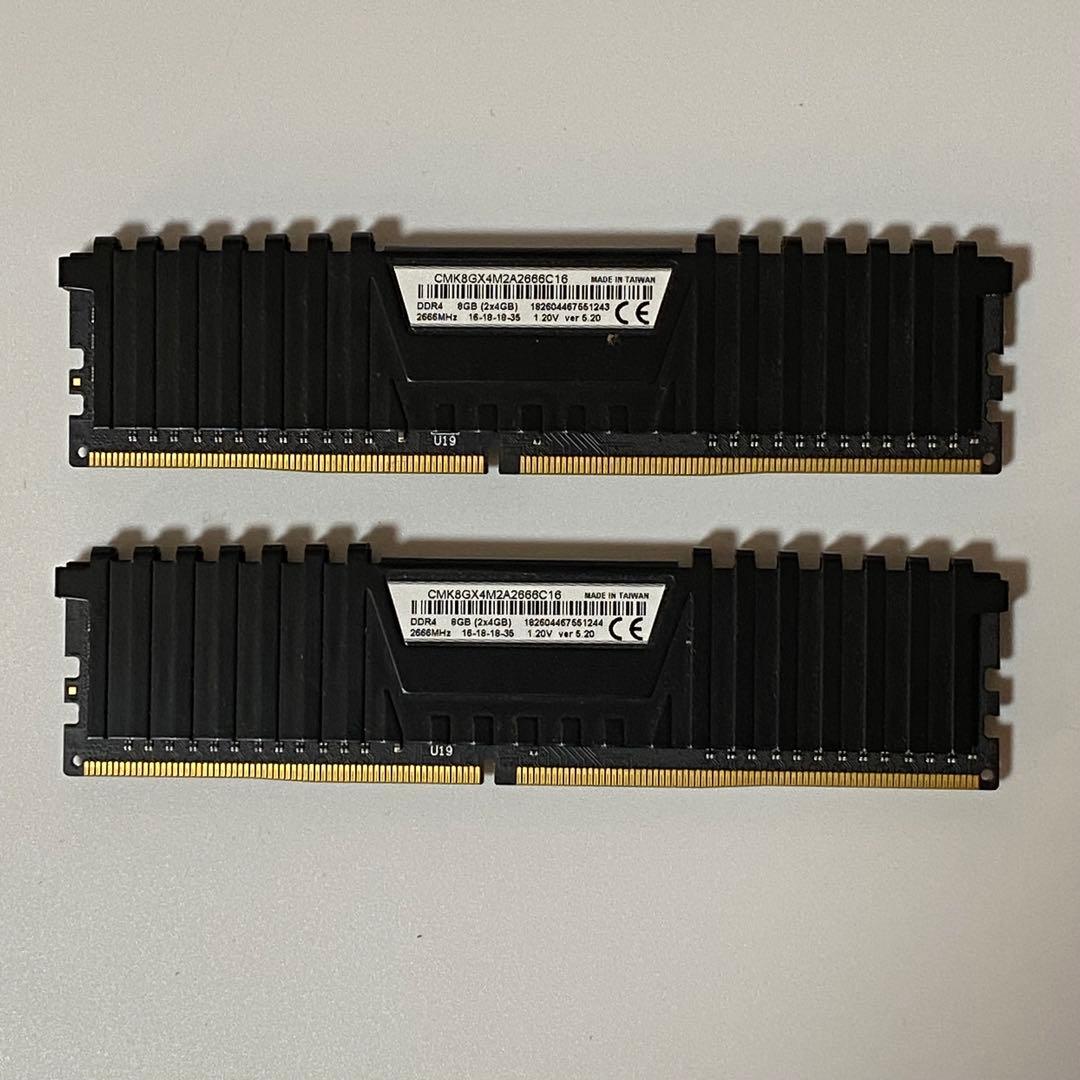 コルセア CORSAIR VENGEANCE DDR4 4GB×２枚