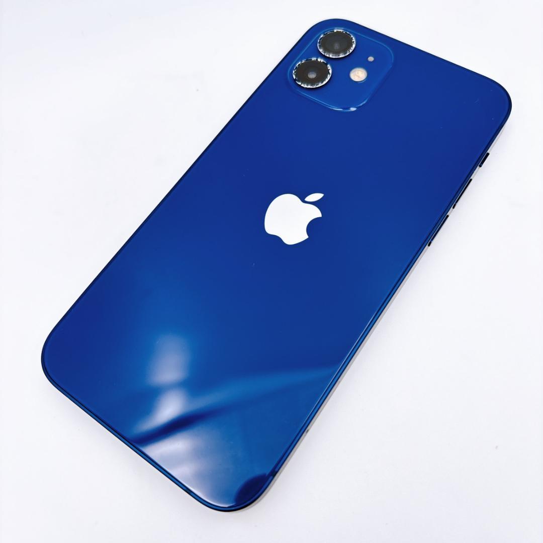 【美品】iPhone12 128GB SIMフリー ブルー バッテリー100%