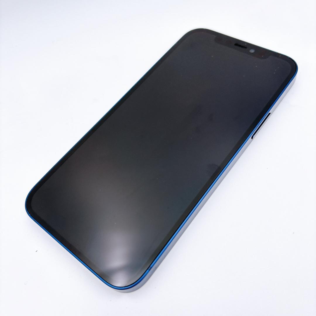 【美品】iPhone12 128GB SIMフリー ブルー バッテリー100%