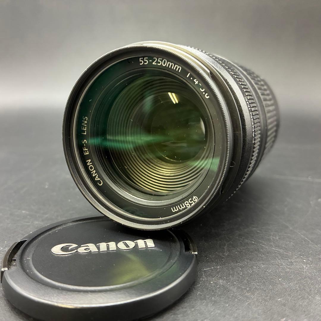 美品Canon EF-S 55-250mm f/4-5.6 フィルター付
