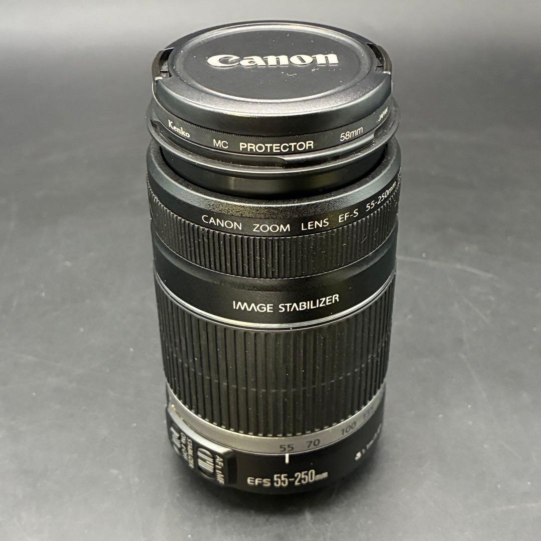 美品Canon EF-S 55-250mm f/4-5.6 フィルター付