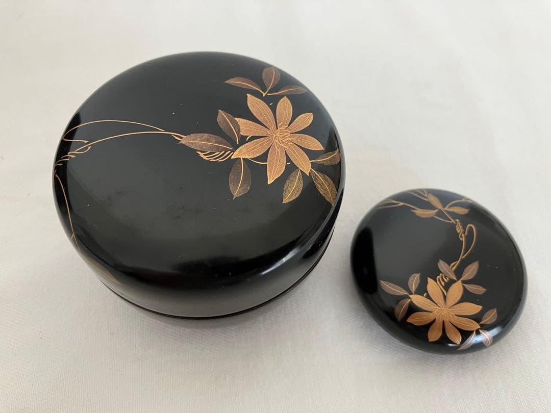 茶箱　野点　花点前　輪島塗　蒔絵　茶道具