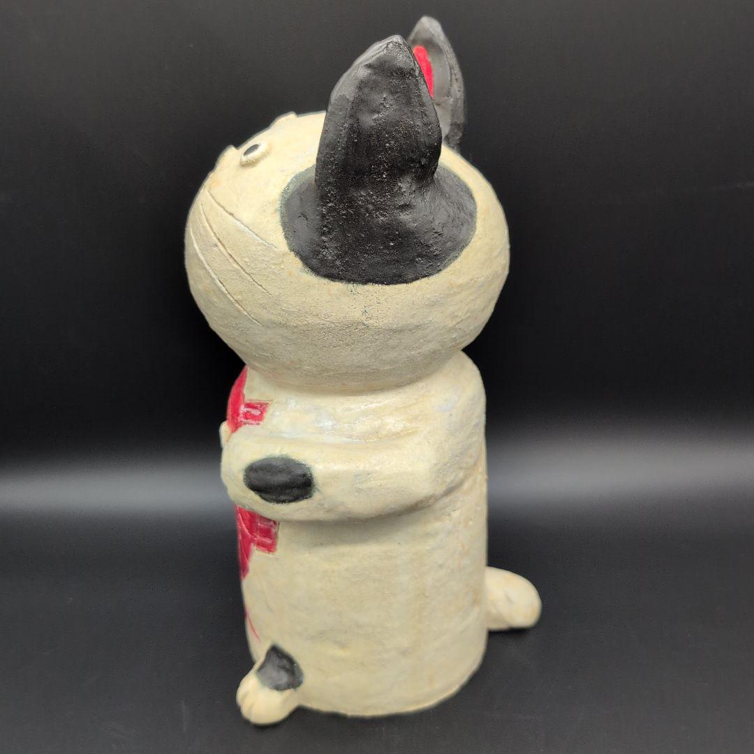 【新品未使用品】縁起物　癒し　鯛持ちネコ (白) 特大 招き猫