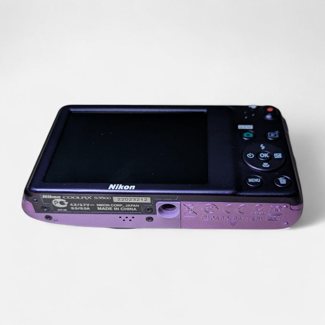 Nikon ニコン COOLPIX クールピクス S3500 デジカメ パープル
