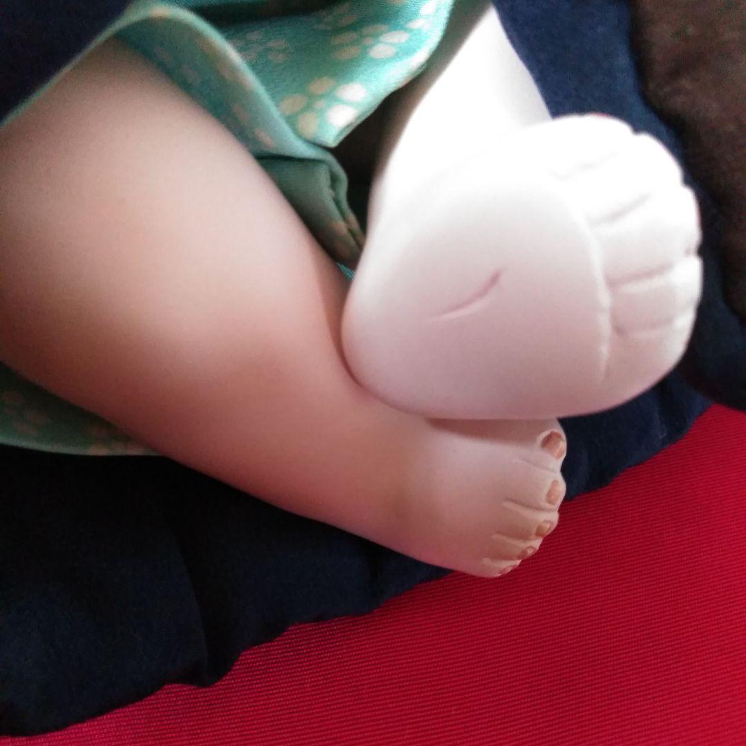 市松人形　幼子人形　古布着物人形