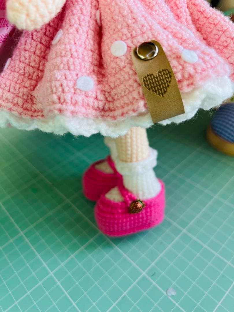 ストロベリー いちご あみぐるみ 人形 ハンドメイド セット バッグ付き