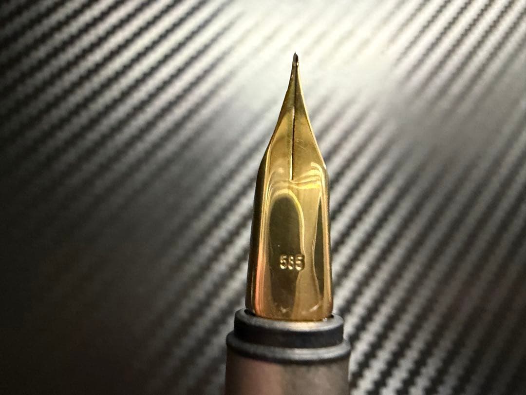 美品 モンブラン ノブレス スリムライン 14K 万年筆 EF 極細字