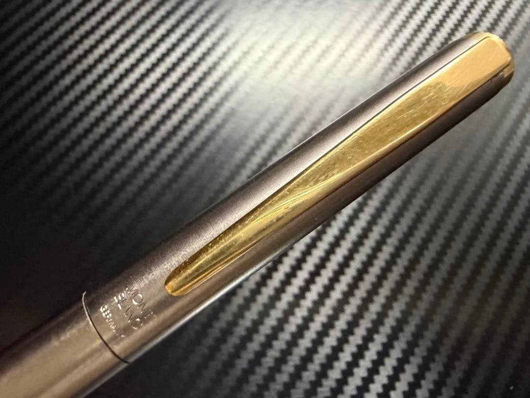 美品 モンブラン ノブレス スリムライン 14K 万年筆 EF 極細字